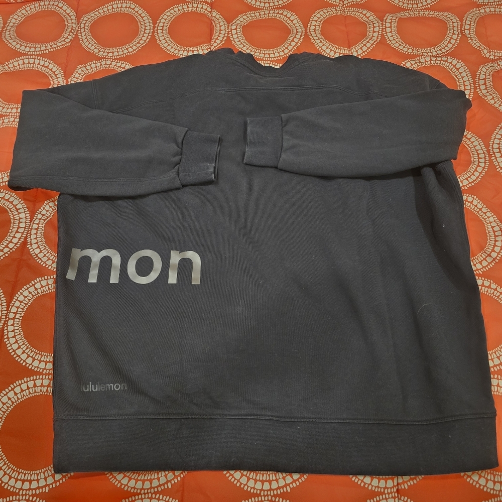 Lululemon Perfectly Oversized Crew Neck in Black w/ Wordmark
